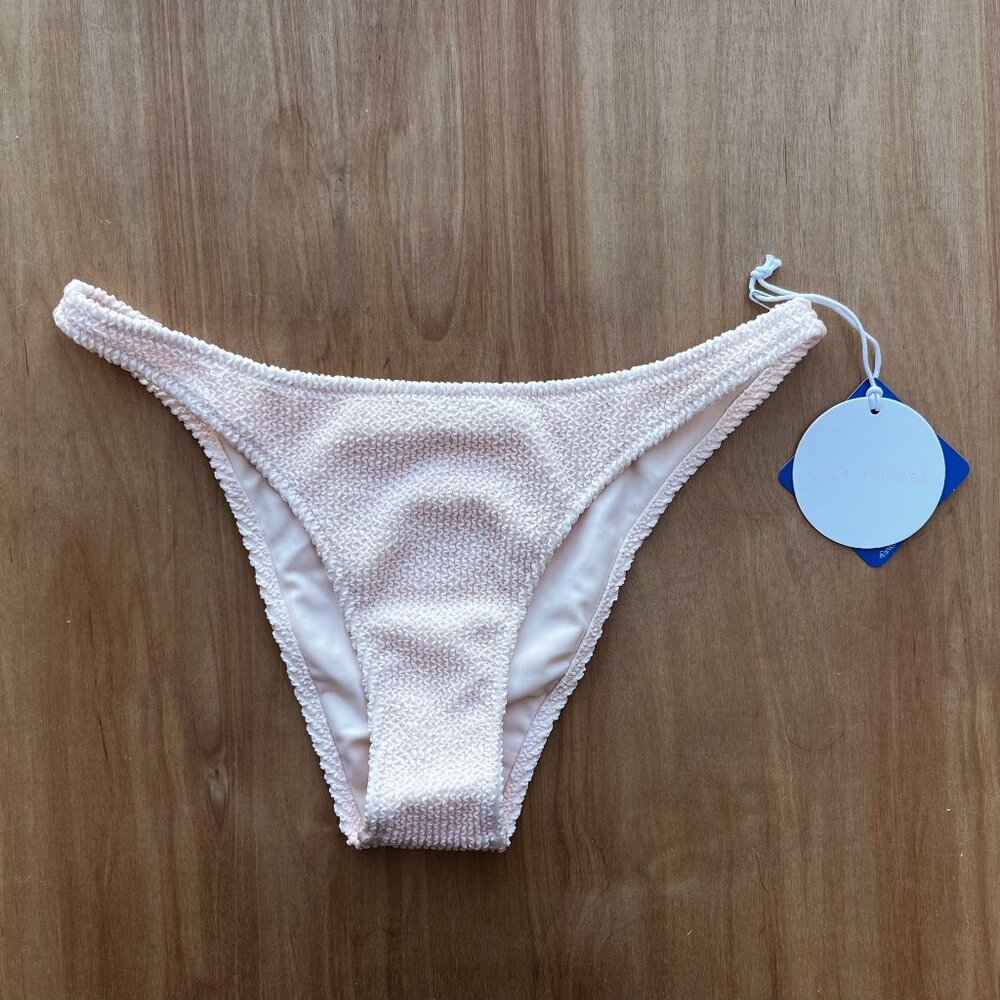 TORI PRAVER MIRANDA CHEEKY RUCHED Women’s Pink Lined Bikini Bottoms sz S NWT